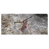 Blade for ridding lawnmower.