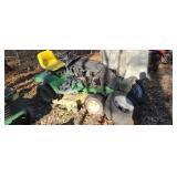 John Deere writing lawn mower for parts