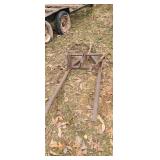Rear mount forks for tractor.