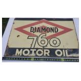 Double Sided Diamond Motor Oil Porcelain On Heavy