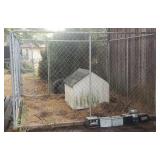 6x10  4 Panel Dog Kennel with Dog House