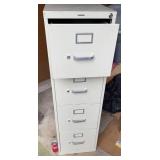 4 drawer metal filing cabinet, 15x22x49 inches