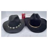 Herschel leather hat XL, Western Express 7 5/8