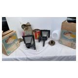 Outdoor lights , bathroom fans x 2 new