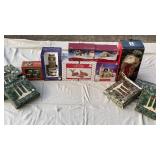 Christmas lot- 3 light candolier, villages, santa