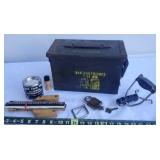 Military Ammo Box, Sling Shot & More