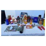 Car supplies, inflator , sta-Bil, brake fluid ,