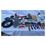 Hardware , and paint brushes, electrical tape x