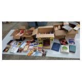 5 Boxes Of Books Including  Military, School,