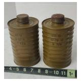 Military Gas Mask Filter Cans