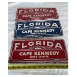 Florida Cape Kennedy License Plates ( metal)