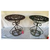 2 Rod Iron Outdoor Tables
