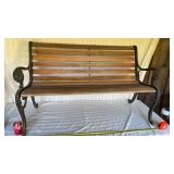 Park Bench, ( Cast iron / wood) with lion head