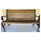 Park Bench( cast iron/ wood with lion head