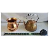 Copper Tea Kettle, Pitcher