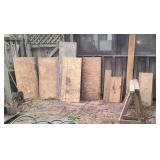 Saw horses and miscellaneous lumber