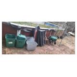 Plastic totes lawn Cedar plastic shelving snow