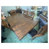 Modern Mid-Century Dining Room Table & 5 Chairs