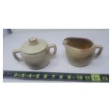 Frankoma Creamer & Sugar Stoneware