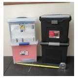 4 Portable File Folder Boxes