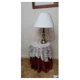 Side Table & Lamp