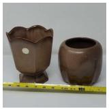 2 Frankoma Planters # 25T & G5
