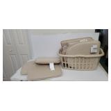 Basket Full Of 8 Beige Gripper Seat Cushions Some
