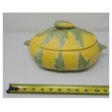 Vintage Corn Tureen Idded Dish