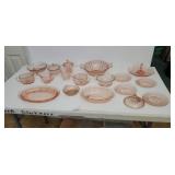Pink Depression Glass Ware