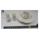 Ireland Bud Vases, Serving Dish