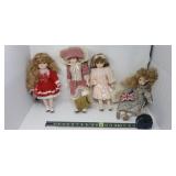 Porcelain Collector Dolls Including Mann &