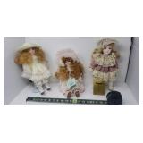 Porcelain Dolls including Dynasty & Mann