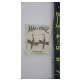 Sterling Silver Dragonfly Earrings 3.41 Grams