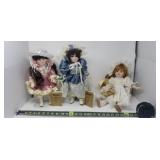 Porcelain Collector Dolls Including Mann