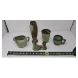 Frankoma Stoneware (vase chipped)