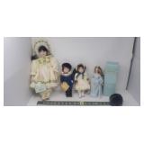 Porcelain dolls including Dynasty