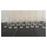 Coca Cola clear glasses