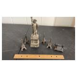Cast aluminum Statue of Liberty, Eiffel Tower ,