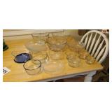 Tote Full Of Pyrex & Anchor Hocking Glass Bowls