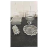 Dessert blow, butter dish, Devil egg tray, quart