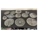 Clear relish trays and more