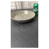 Blue sponge ware pie plate Robinson Ransbottom