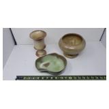 Frankoma Pottery Planters (one chipped)