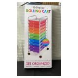 New 10- drawer rolling cart