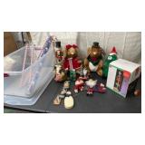 Tote full Christmas decorations