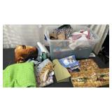 Tote full of material