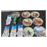 Wall hanging plates , and plate hangers