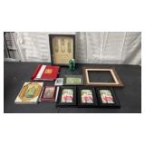 Picture frames, photo album , shadow box