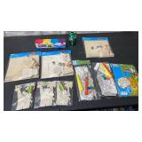Play dough, wooden paint play sets