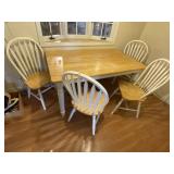 Farmhouse Dining Room Table & 4 Chairs 5ftx3ft